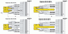 Комплект фрез для профілювання стояків та перемичок дверних полотен з радіусними кромками R3 (33.31.XX)
