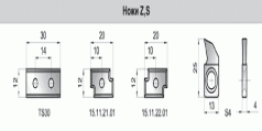 Комплект фрез для профілювання паркету (S=4мм) на 4-х сторонньому верстаті (15.11.00)